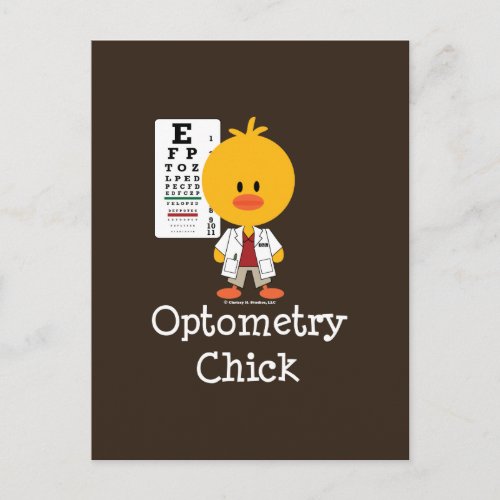 Optometry Chick Postcard