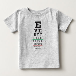 Optometry Eye Chart Illustration Baby T-Shirt