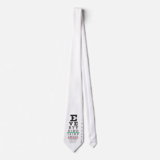 Optometry Eye Chart Tie