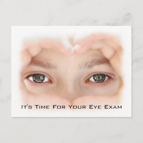 Optometry Eye Exam Appointment Reminder Postcard