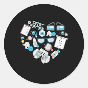 Optometry Future Optometrist Optical Assistant Eye Classic Round Sticker