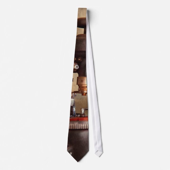 Optometry - Lens cutting machine Neck Tie (Front)