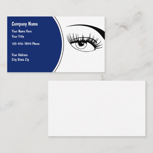 Customizable Optometry Business Cards