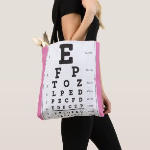 Optometry Ophthomolgist Eye Doctor Eye Chart Tote  Bag
