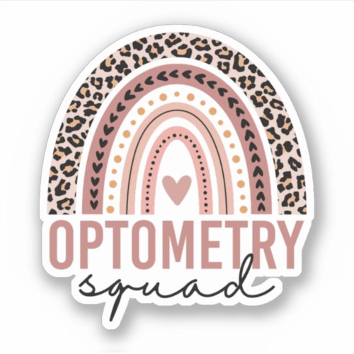 Optometry Squad Optometry Assistant Eye Doctor Sticker