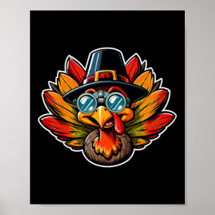 Optometry Thanksgiving Turkey Optometrist Eye Doct Poster