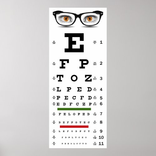 OPTOMETRY VISION TEST CHART