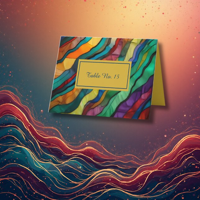 Opulent African destination wedding table number (Creator Uploaded)