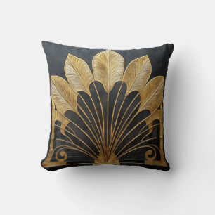 Opulent Art Deco Home and Office Throw Pillow