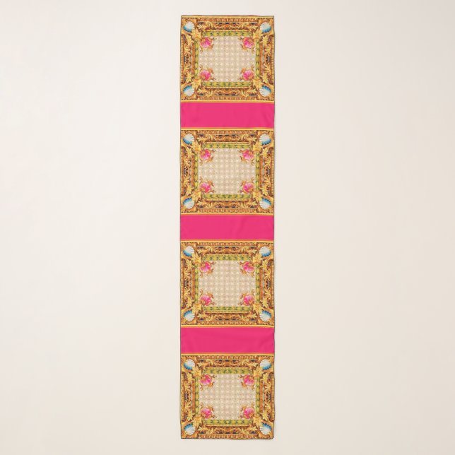 opulent baroque print scarf (Front)