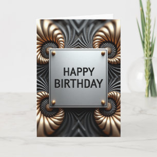Opulent Birthday Plaque Card