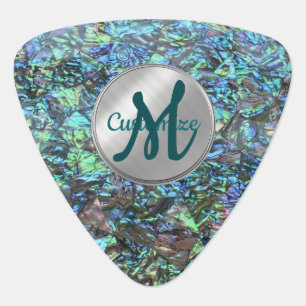 Opulent Blue Pearl Texture Triangle Guitar Pick