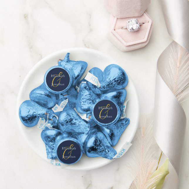 Opulent Blue Wedding Hershey®'s Kisses® (Wedding)