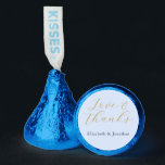 Opulent Blue Wedding Hershey®'s Kisses®<br><div class="desc">Elegant gold script wedding with opulent shades of blue</div>