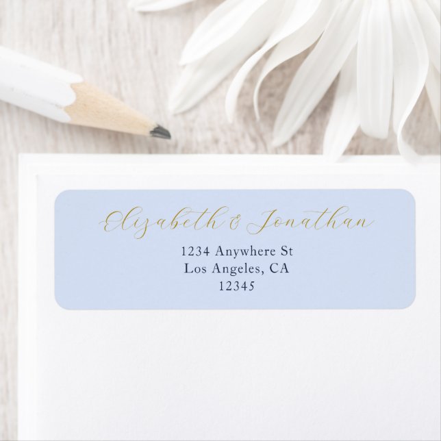 Opulent Blue Wedding Label (Insitu)