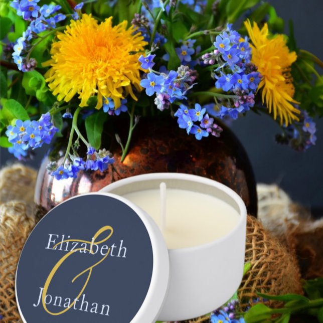 Opulent Blue Wedding Mini Candle Favors (Creator Uploaded)