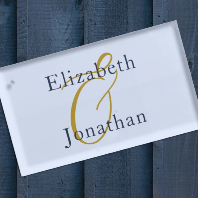 Opulent Blue Wedding Place Card Holder (Creator Uploaded)