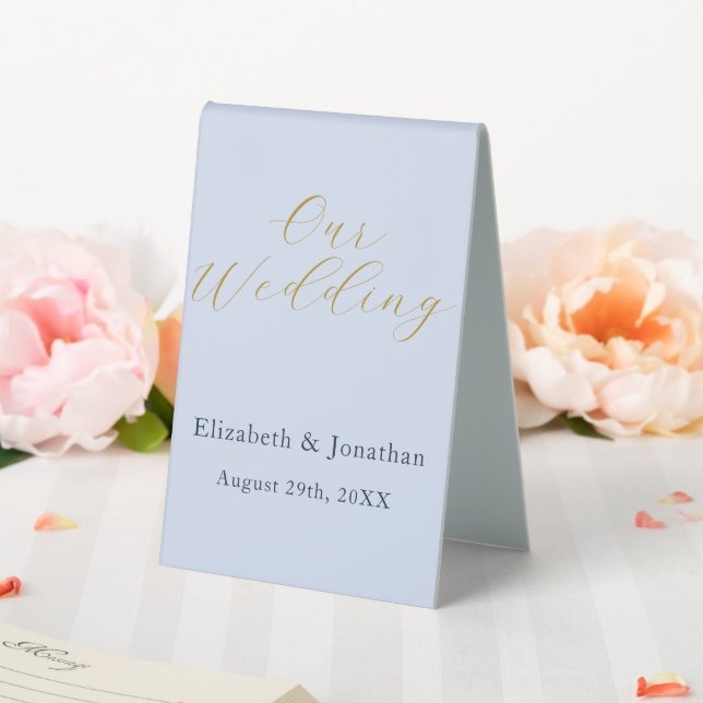 Opulent Blue Wedding Table Tent (In SItu (Wedding))