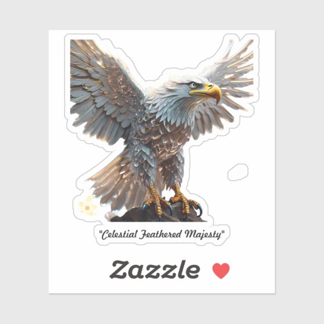 "Opulent Eagle in Flight" Sticker (Sheet)
