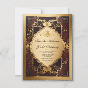 Opulent Elegance: Exclusive Birthday Invitation 