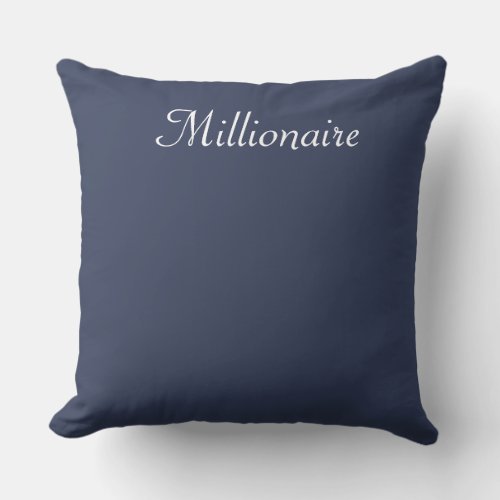 Opulent Elegance Millionaire Throw Pillows