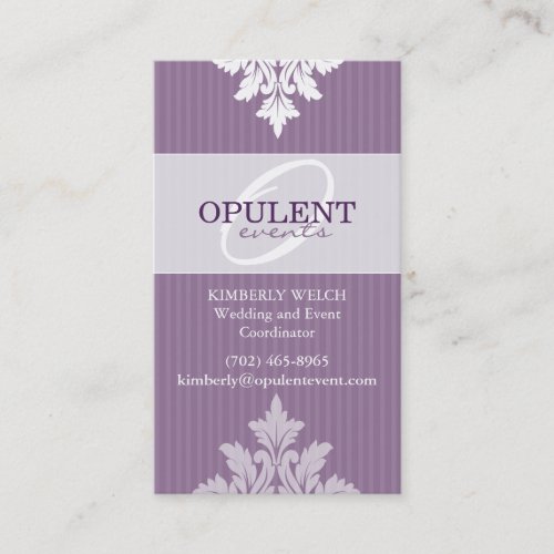 Opulent Event - Custom Business Card Templates