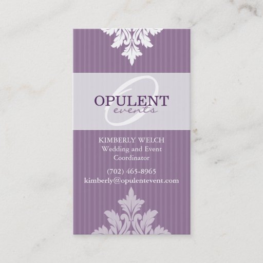 Customizable Opulent Event - Custom Business Card Templates