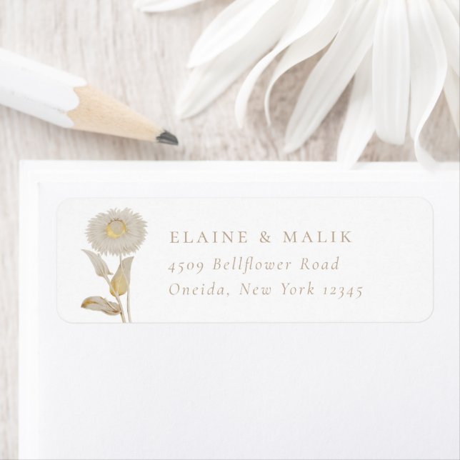 Opulent Garden Floral Return Address Label (Insitu)