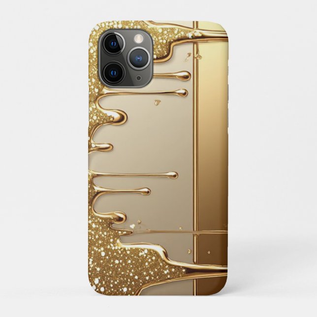 👑 Opulent Gold Dripping Sparkling Glitter ✨💛 Case-Mate iPhone Case (Back)