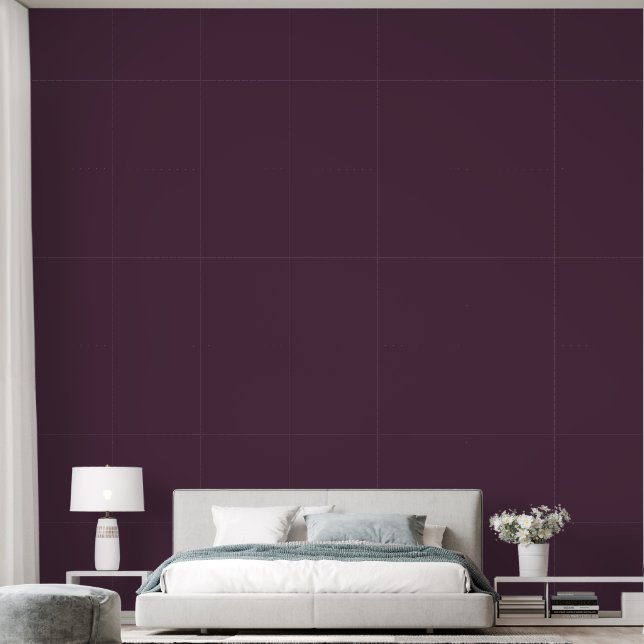 Opulent Italian Plum Wallpaper (Bedroom)