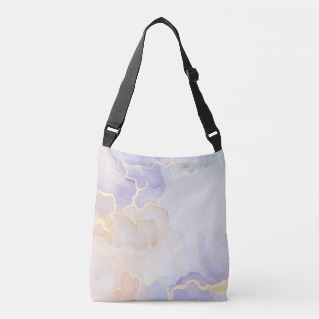 Opulent Marble Elegance Crossbody Bag (Front)