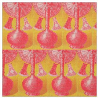 opulent mid-Victorian print decanters and... Fabric