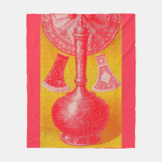 opulent mid-Victorian print decanters and... Fleece Blanket