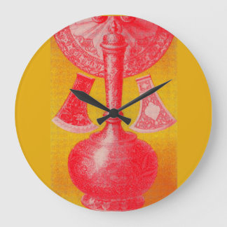 opulent mid-Victorian print decanters and... Large Clock