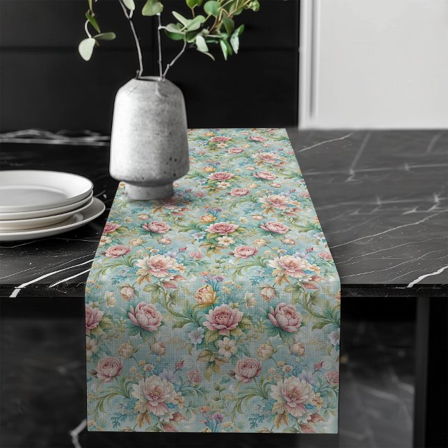 Opulent Rococo Table Runner Rich Artistic Charm (Opulent Rococo Table Runner Rich Artistic Charm)