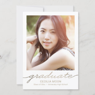 Opulent Type Editable Color Graduation Invitation