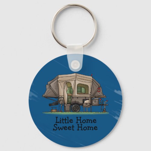 Opus 4 Pop Up Camper  Travel Trailer  Camper Van Keychain