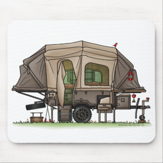 Opus 4 Pop Up Camper | Travel Trailer | Camper Van Mouse Pad