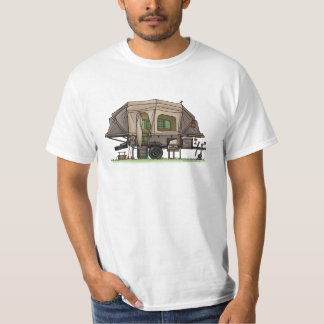 Opus 4 Pop Up RV happy camper Ceramic Ornament T-Shirt