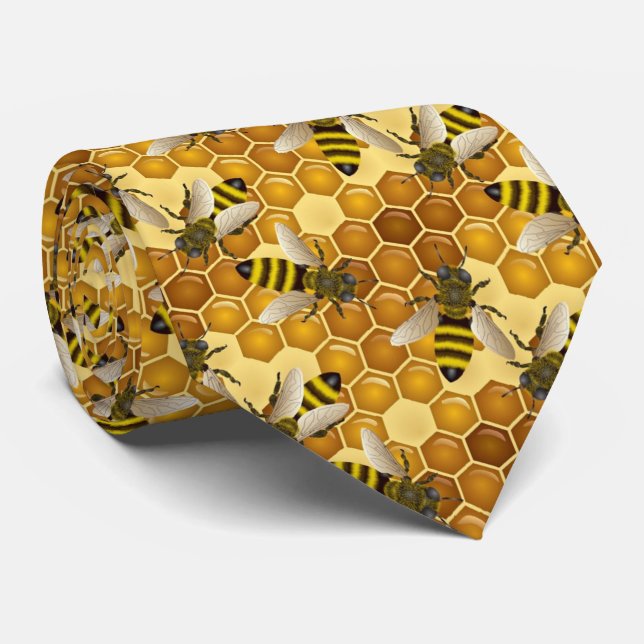OPUS Bees Tie (Rolled)