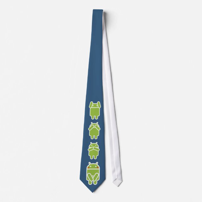 OPUS CHANGEABLE Four Wise Androids Neck Tie (Front)