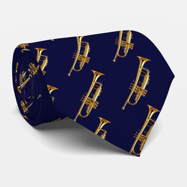 OPUS CHANGEABLE Golden Trumpet Neck Tie (Rolled)