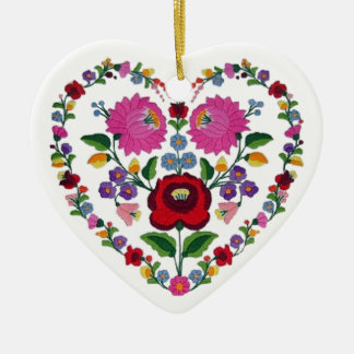 OPUS CHANGEABLE Hungarian Heart TBA Ceramic Ornament