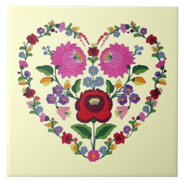 OPUS CHANGEABLE Hungarian Heart Tile (Front)