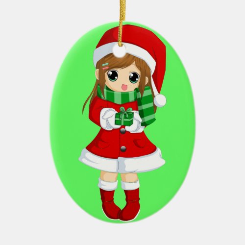 OPUS CHANGEABLE Japanese anime xmas and xmas bell Ceramic Ornament