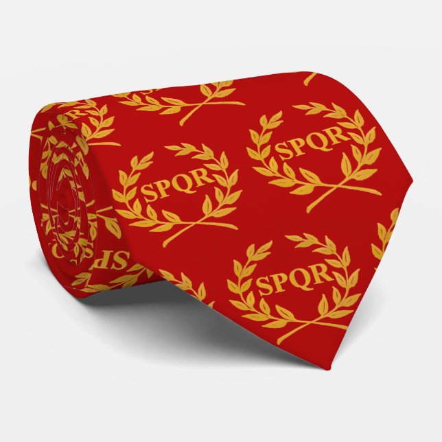 OPUS CHANGEABLE Roman Legion SPQR - Double Sided Neck Tie (Rolled)