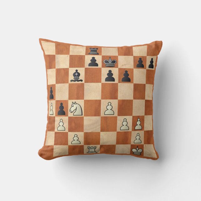 OPUS Chess Throw Pillow (Front)