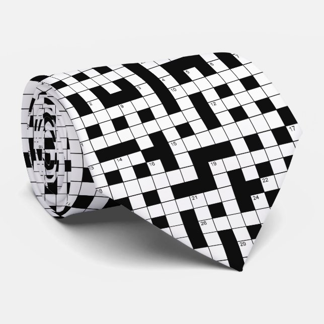 OPUS Crossword Puzzle Neck Tie (Rolled)