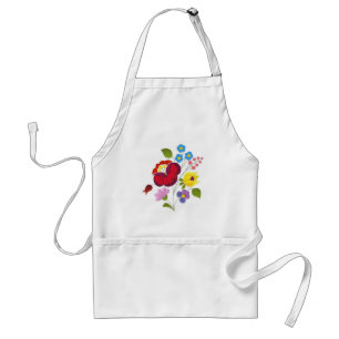 OPUS Hungarian Flower Embroidery Adult Apron