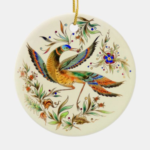 OPUS Hungarian Zsolnay Bird Ceramic Ornament